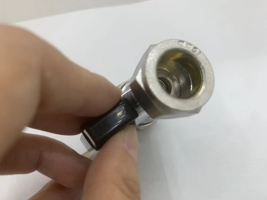 Yüksek Basınçlı NPT Valf Bakır Petrol Gazı 1/2 Inç Kadın Döşeli Sahte Bakır Gaz Top Valfi