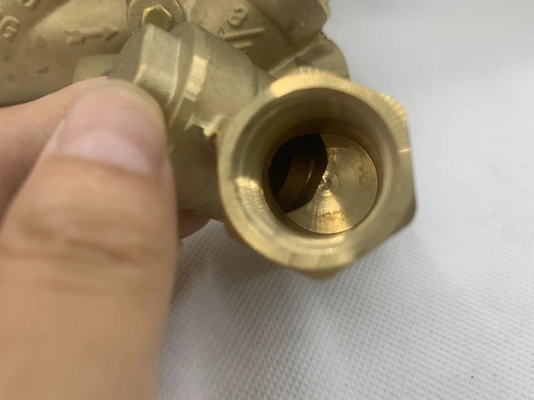 Nikel kaplamalı tunç yüksek basınçlı dayanıklı boru Meksika Y tipi süpürge akıntı küre valfi su için