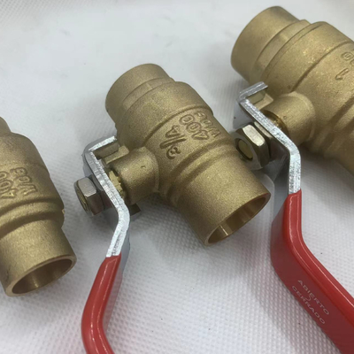 Meksika sıcak satış 1/2 inç gaz Kadın Döşeli dövme tunç tam kaynaklı top valfi