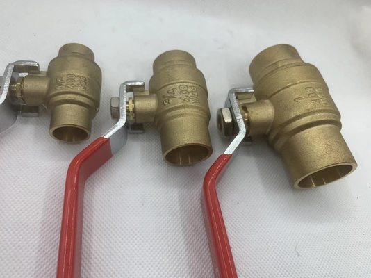 Meksika sıcak satış 1/2 inç gaz Kadın Döşeli dövme tunç tam kaynaklı top valfi