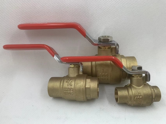Meksika sıcak satış 1/2 inç gaz Kadın Döşeli dövme tunç tam kaynaklı top valfi