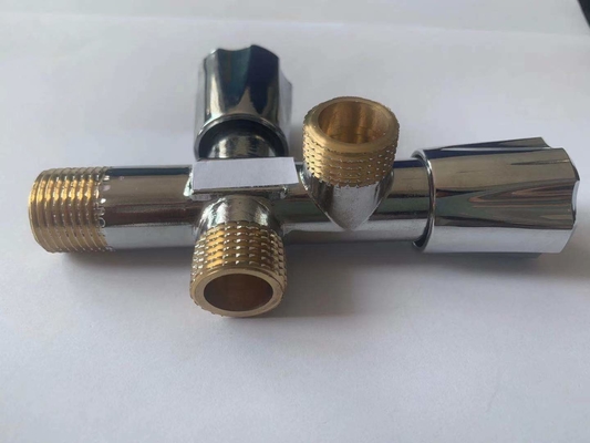 Yeni gelen çift saplı bakır, endüstrinin 3 yönlü açılı valfi.