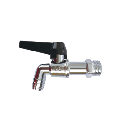 HTL OEM BRASS BALL BIBCOCK TAP PLATING NICKEL muslukla