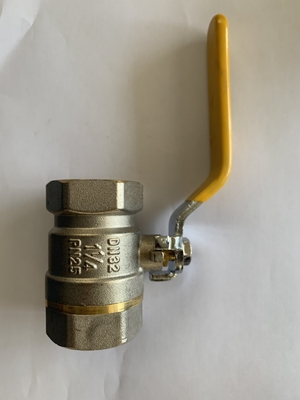 1/2 3/4 &quot;inç toptan zinc bakır top valfi sarı plastik kolu ile