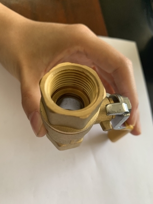 1/2 3/4 &quot;inç toptan zinc bakır top valfi sarı plastik kolu ile
