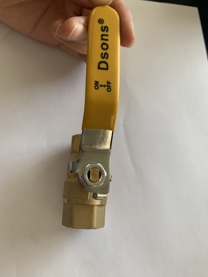 1/2 3/4 &quot;inç toptan zinc bakır top valfi sarı plastik kolu ile