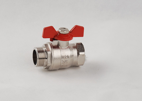 Gaz için 1/2 inç Kelebek Kolu Küresel Vana Bakır Küresel Vana Dn15-Dn50