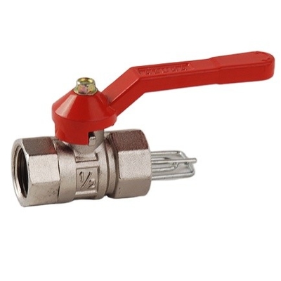 İçten Dişli Popüler Kulplar Pirinç Gaz Küresel Vana 14mm Bağlantı Noktası Boyutu
