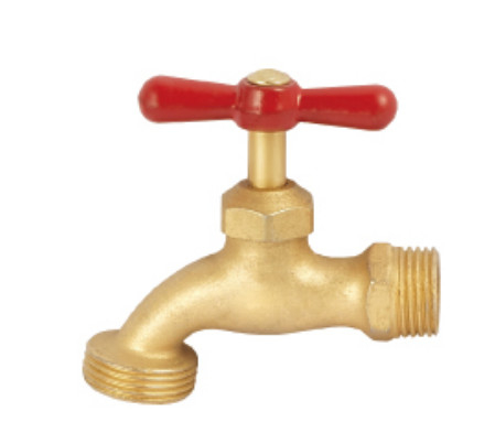 Havza için 1/2 &quot;X 3/4&quot; Uzun İplik Pirinç Bibcock Vana Su Musluğu