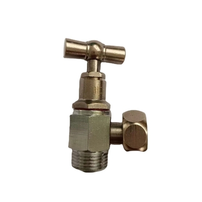 20 MM ~ 63 MM Bağlantı Noktası Tesisatı Pirinç Açılı Küresel Vana hidrolik Powered