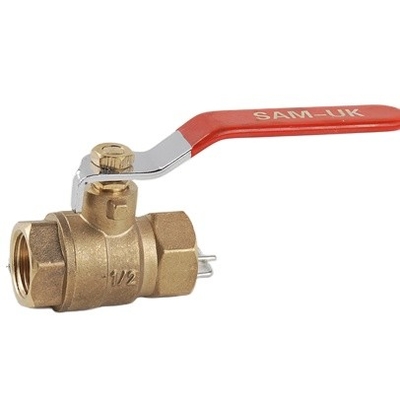 Ailede Nikel Kaplama 67mm Pirinç Gaz Vanası Api Dişli Montaj