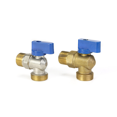 EN331 Standart 54mm Pirinç Gaz Vanası Ev Mutfak İçin Nikel Kaplama