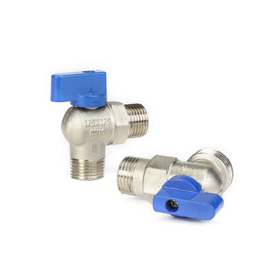 EN331 Standart 54mm Pirinç Gaz Vanası Ev Mutfak İçin Nikel Kaplama