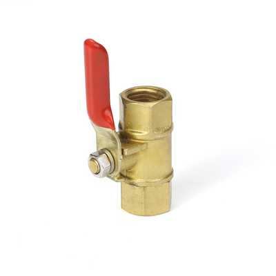 EN331 Standart 54mm Pirinç Gaz Vanası Ev Mutfak İçin Nikel Kaplama