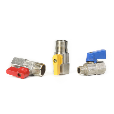 Orta Sıcaklık 16mm Pirinç Gaz Vanası Musluğu Hızlı Montaj Dayanıklı