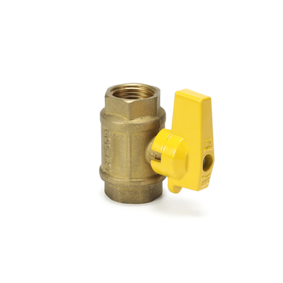 Sanayi 1/4 &quot;T Saplı Hızlı Bağlantı Emniyetli Pirinç Gaz Vanası