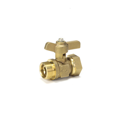 Sanayi 1/4 &quot;T Saplı Hızlı Bağlantı Emniyetli Pirinç Gaz Vanası