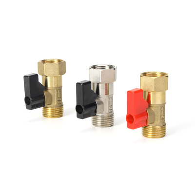 Sanayi 1/4 &quot;T Saplı Hızlı Bağlantı Emniyetli Pirinç Gaz Vanası