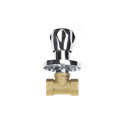 Sıhhi Tesisat Sistemi için Parlatma Kaplama 3/4 &quot;Pirinç Stop Vanası kılavuzu