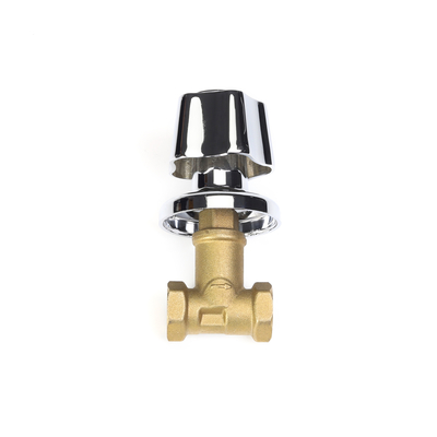 Sıhhi Tesisat Sistemi için Parlatma Kaplama 3/4 &quot;Pirinç Stop Vanası kılavuzu