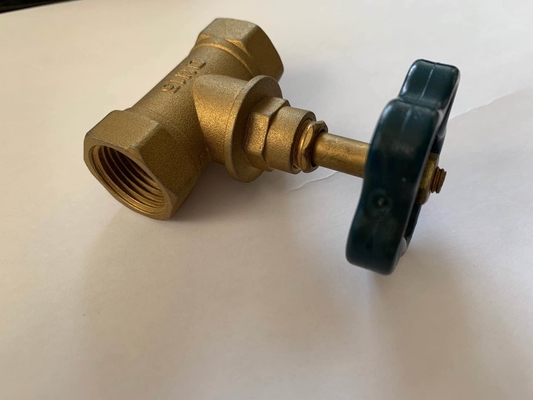 1/2&quot; X 3/8&quot; 1/4 Dönüşlü Pirinç Açılı Stop Vanası DN20-NPT Dişli
